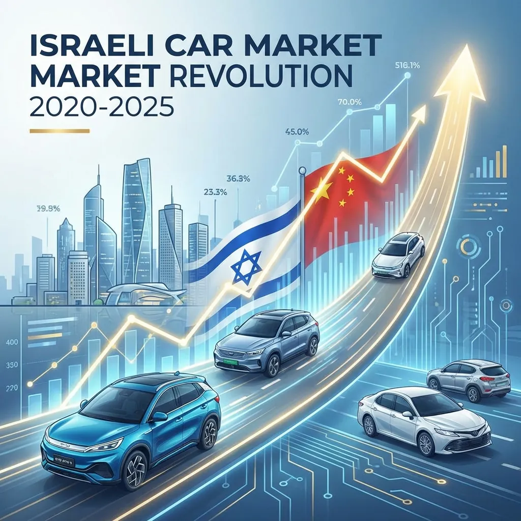 מהפכה על הכביש: כך השתנה שוק הרכב הישראלי (2020-2025)